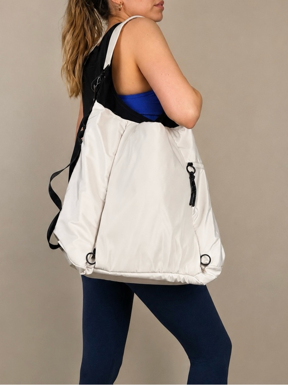 Free People Movement Carryall Tote Bag Off White